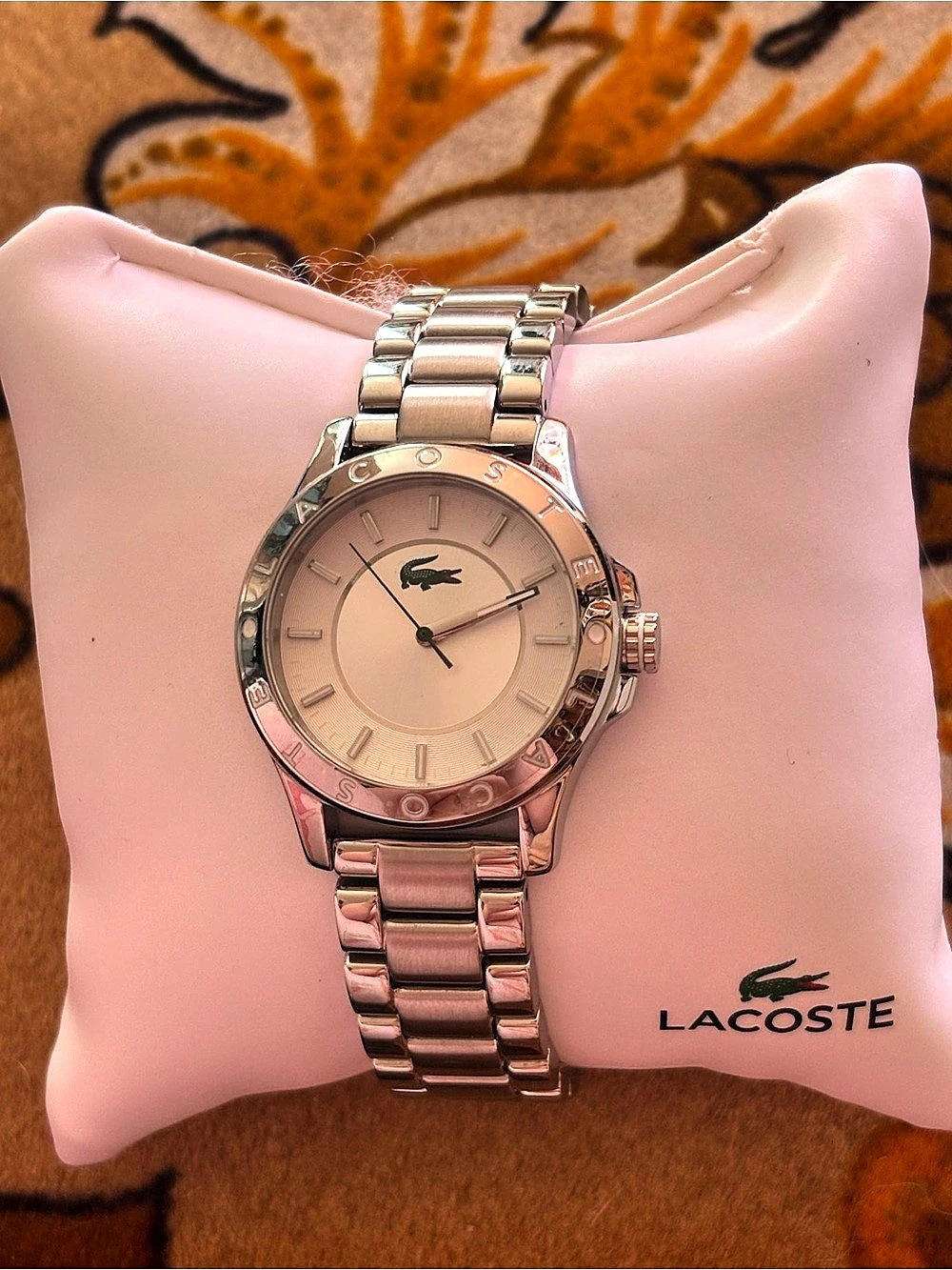 WORKING Lacoste Silver-Tone Bracelet Watch